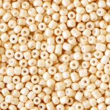 Seed beads ± 2mm Sunburst beige